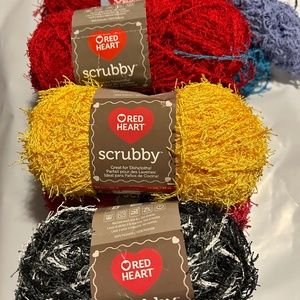 Red Heart Scrubby Yarn